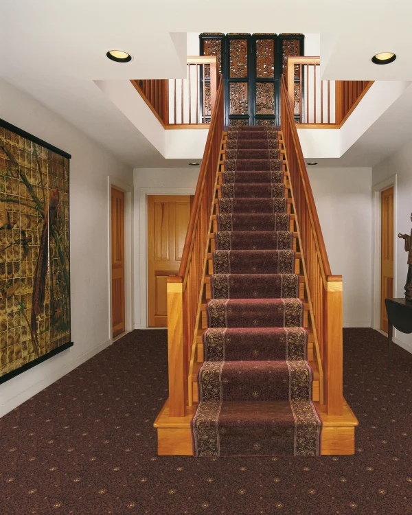 George Stairs Claret-stanton-carpet
