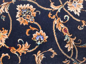 Kashan-Black-Satin kane carpet