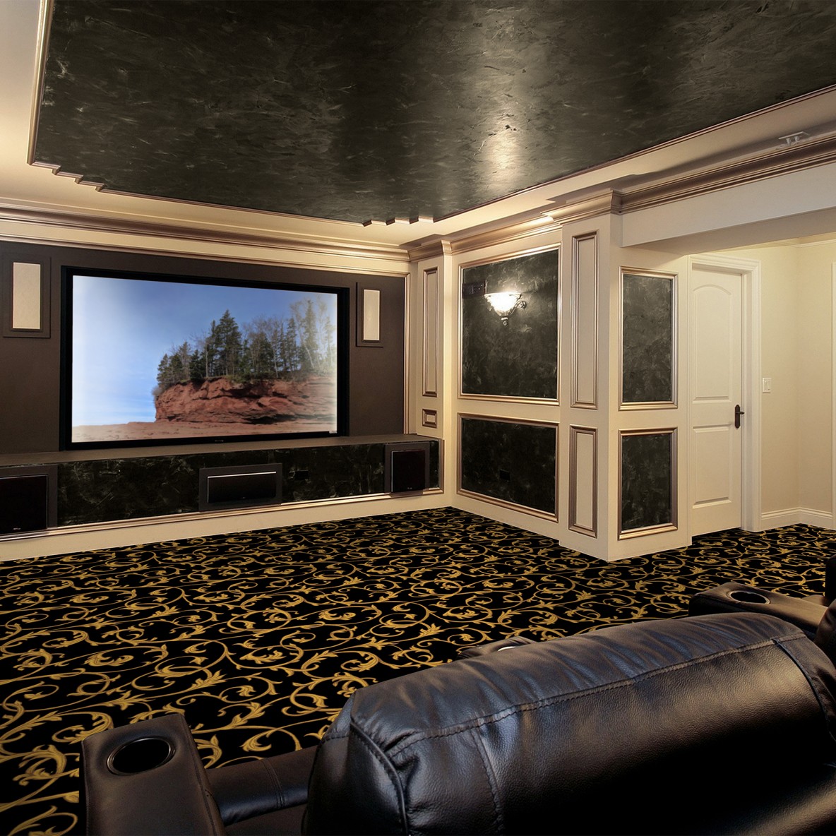 Home theater carpet Acanthus