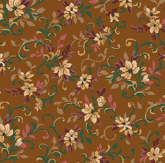 Milliken Carpets Classic Harmony Floral Spray Dark Amber 05000